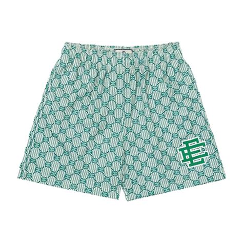 gucci stamp print shorts